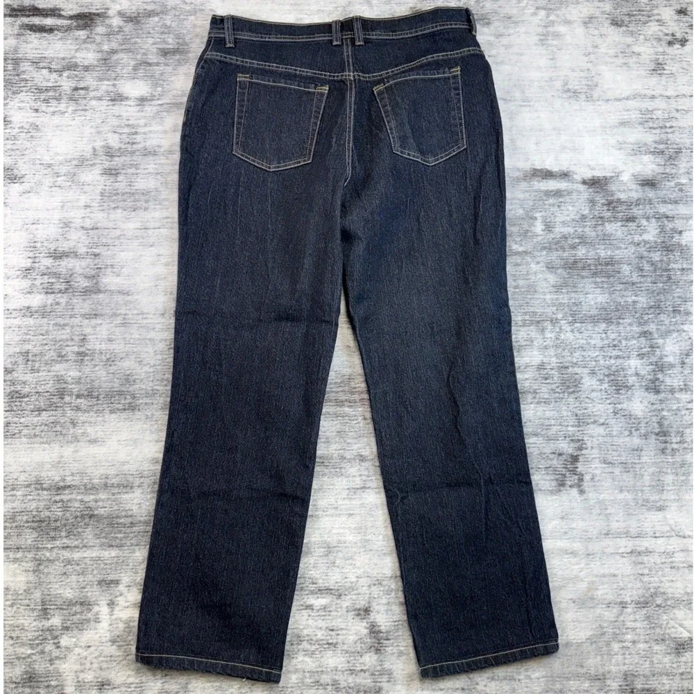 Gloria Vanderbilt Amanda High Rise Tapered Jeans Womens 12 Short‎ Dark Wash